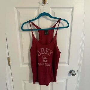 Obey Red Tank Top – Size S